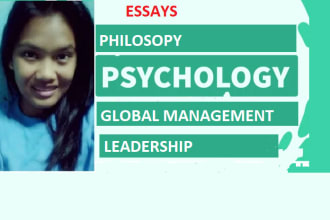 do your psychology and philosophy, leadership and global management assignments