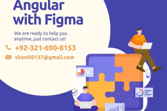 do angular developments and HTML to angular