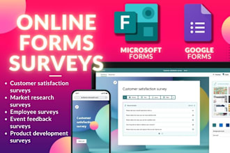 create online google or microsoft forms survey questionnaires