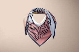 create customized scarf, bandana, shawl and hijab designs