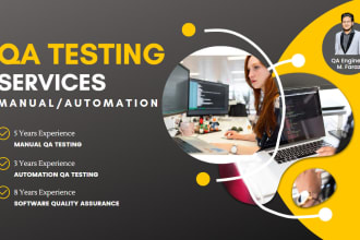 do web manual and automation testing with detailed QA review
