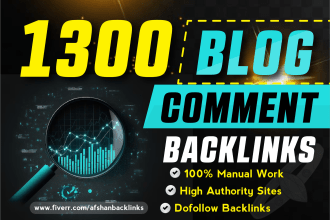build 1300 high authority dofollow blog comments SEO backlinks