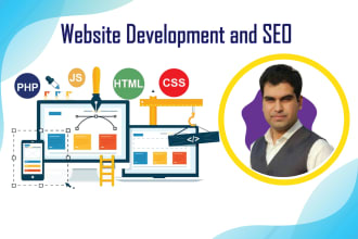 do PHP, react custom website with SEO optimization