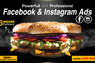 design a professional facebook ads, instagram ads or cover