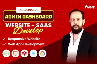 develop responsive admin dashboard, web app, saas using react js, HTML, CSS