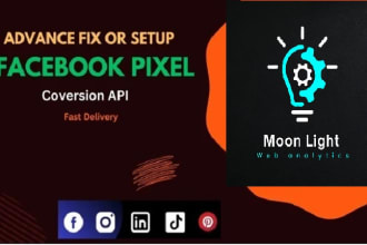 setup and fix  pixel and server site tracking by GTM and ga4
