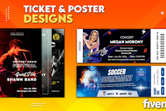 design concert event party ticket , poster invitation flyer