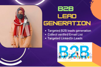 provide b2b lead generation via linkedin sales navigator