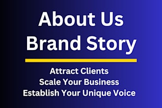 tell your brand story, write about us page, vision, mission