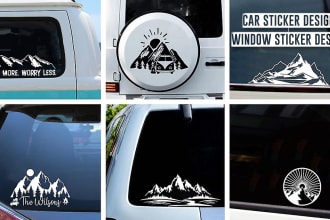 design attractive decals, signage, car window sticker and window graphics