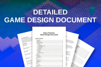 create a detailed game design document gdd