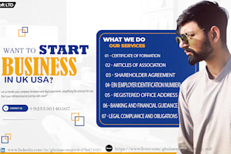 do UK USA company registration for non residents llc and ltd creation