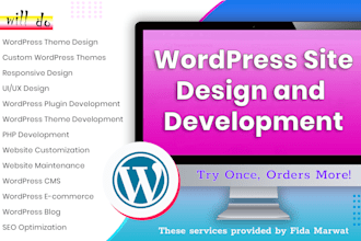 design and develop wordpress website or e commerce website