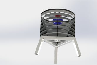 do ventum wind turbine design in solidworks and catia