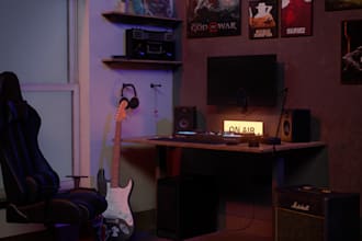 make 3d prop for games, film, or 3d printing needs