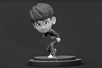 design cute character design for 3d films