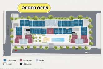 render site plan, plot map, property map, subdivision