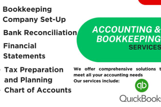 maintain quickbooks online bookkeeping, cleanup, and setup for financial report