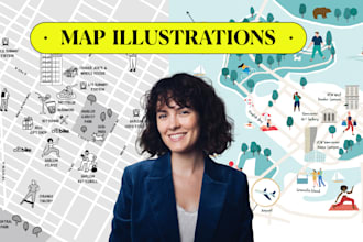 create a map illustration