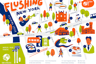 design a premium festival, event or tourism map illustration