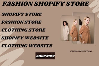 make fashion store and shopify clothing store