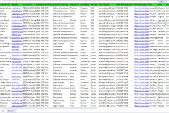 targeted linkedin b2b lead generation email prospect list building data entry