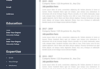 edit and format curriculum vitae for daily basis
