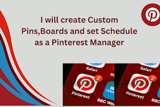 create custom pins, boards and set a schedule on pinterest