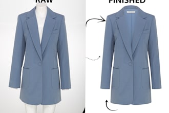 create invisible mannequin images with symmetry and clean neck joint