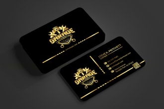 do modern minimalist luxury business card and logo