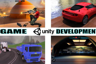 develop games in unity 2d,3d for android, ios, web, PC in unity 3d, xcode