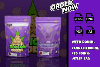 do custom mylar bag and pouch design for weed, cannabis and cbd