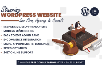 design attorney, lawyer and law firm wordpress website