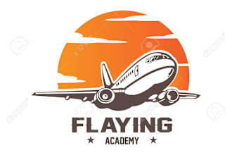 design a new aviation logo with satisfaction guaranteed