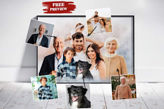 combine different photos into a realistic and memorable picture