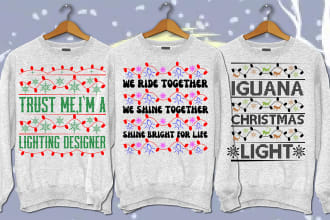do design ugly christmas sweater and sweatshirt