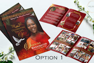 design your funeral program or memorial card in 48 hrs