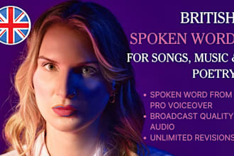 record spoken vocals for your music or song