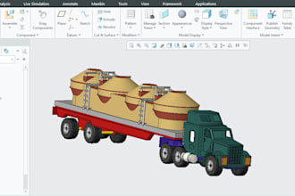 3d cad models using creo or solidworks
