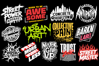 design urban typography streetwear t shirt and logo