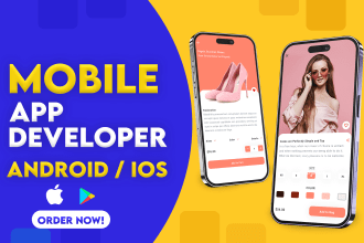 develop ios and android mobile app using react native