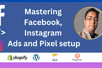 setup and manage fb, instagram ads and shopify facebook ads
