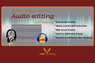 edit, clean, remove noise and mix audio tracks in audacity
