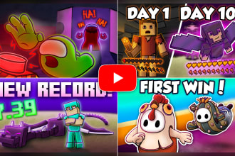 draw youtube gaming thumbnail