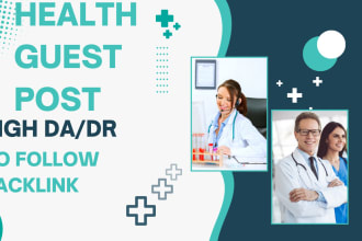 do guest posts on health blogs with high authority backlinks