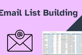 do email list building and verify
