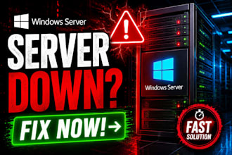 be your expert windows server admin for ad, dns, dhcp, and rdp fix