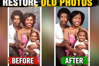 restore, enhance, unblur, colorize and fix old damaged photos