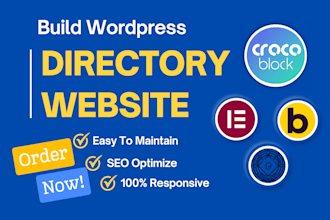 build a directory website with crocoblock and jet engine with elementor