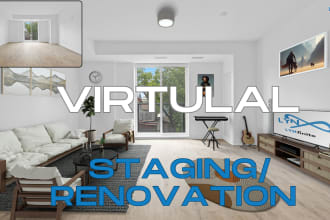 do modern virtual staging, virtual renovation for real estate